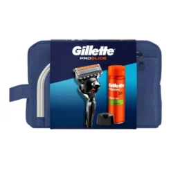 Zestaw Gillette, maszynka do golenia Proglide + żel do golenia Fusion, 200 ml + stojak na maszynkę