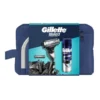 Zestaw Gillette, maszynka do golenia Mach3 + ostrze, 1 szt. + Series, oczyszczający żel do golenia, 75 ml