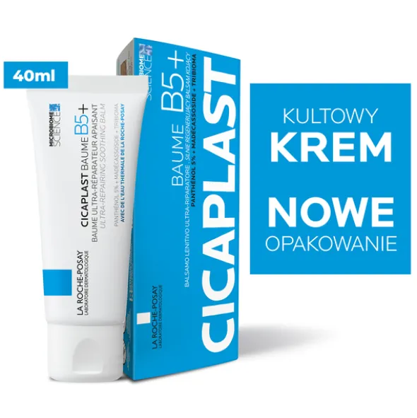 Zestaw La Roche Posay, Effaclar Duo+ M, krem o potrójnym działaniu przeciw niedoskonałościom, 40 ml + Cicaplast Baume B5+, balsam kojący do twarzy i ciała, 40 ml