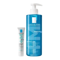 Zestaw La Roche-Posay Effaclar, Foaming Gel, żel oczyszczający dla skóry skłonnej do trądziku, 400 ml + Duo+ M, krem o potrójnym działaniu przeciw niedoskonałościom, 40 ml