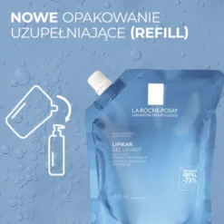Zestaw La Roche-Posay, Lipikar Gel Lavant, żel myjący, 400 ml + opakowanie uzupełniające refill, 400 ml