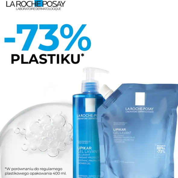 Zestaw La Roche-Posay, Lipikar Gel Lavant, żel myjący, 400 ml + opakowanie uzupełniające refill, 400 ml