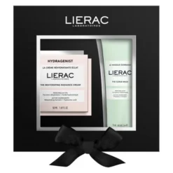 Zestaw Lierac, nawilżający krem rozświetlający Hydragenist 50 ml + maska 75 ml