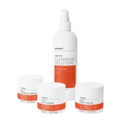 Zestaw Odexim, płyn oczyszczający, 150 ml + krem na ranek, 30 ml + krem na dzień, 30 ml + pasta na noc, 30 ml