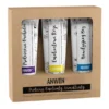 Zestaw odżywek do wysokiej porowatości Anwen, proteinowa orchidea + emolientowa róża + nawilżający bez, 3x100 ml