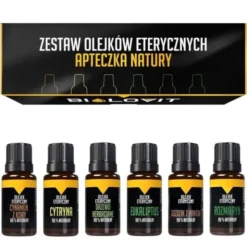 Zestaw olejków eterycznych - apteczka natury, 6 x 10 ml