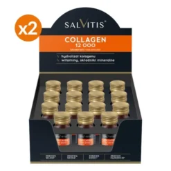 Zestaw Salvitis Collagen, kolagen do picia, płyn, 30 ml x 30 szt.