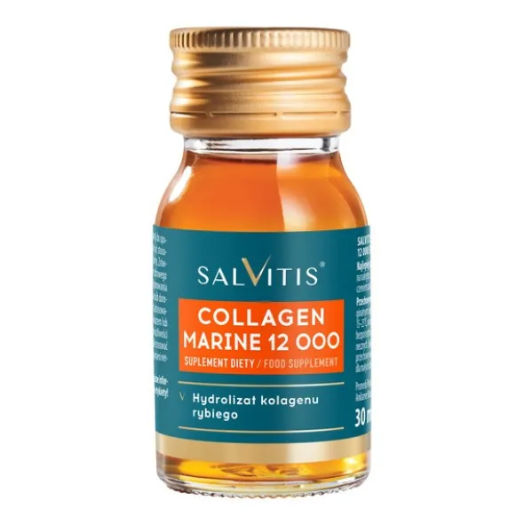 Zestaw Salvitis Collagen Marine 12 000, płyn, 30 ml x 15 szt