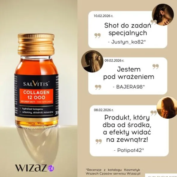 Zestaw Salvitis Hyaluron 250, 30 ml x 30 szt. + Salvitis Collagen 12000, 30 ml x 30 szt.