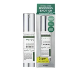 Zestaw Skin627 Boosting Shot 100 + Cica with Green Tea Sheet Mask, serum, 50 ml + maseczka, 22 ml
