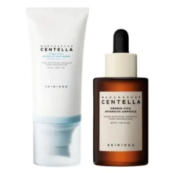 Zestaw Skin1004 Centella Glow Duo, Probio-Cica Intensive Ampoule, serum, 50 ml + Hyalu-Cica Water-Fit Sun Serum SPF 50+ PA++++, krem z filtrem, 50 ml