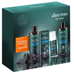 Zestaw Sylveco Duetus For Men, żel pod prysznic 3w1, 300 ml + szampon do włosów, 300 ml + krem do twarzy, 50 ml