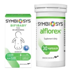 Zestaw Symbiosys Bifibaby, krople, 8 ml + Symbiosys Alflorex, probiotyk, kapsułki, 30 szt.