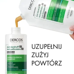 Zestaw Vichy Dercos DS, szampon przeciwłupieżowy, włosy normalne i przetłuszczające się, 390 ml + opakowanie uzupełniające, 390 ml