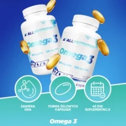 Zestaw 2 xAllnutrition Omega 3, kapsułki, 90 szt.