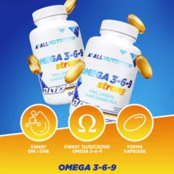 Zestaw 2 x Allnutrition Omega 3-6-9 Strong, kapsułki, 90 szt.
