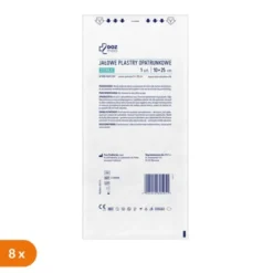 Zestaw 8x DOZ Med Sterilis, jałowe plastry opatrunkowe, 10 cm x 25 cm