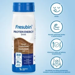 Zestaw 2x Fresubin Protein Energy Drink, płyn o smaku czekoladowym, 4 x 200 ml