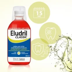 Zestaw 2 x 500 ml, Eludril Classic, płyn do płukania jamy ustnej