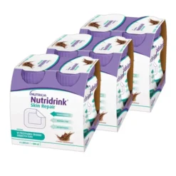 Zestaw 3 x Nutridrink Skin Repair, smak czekoladowy, płyn, 4 x 200 ml
