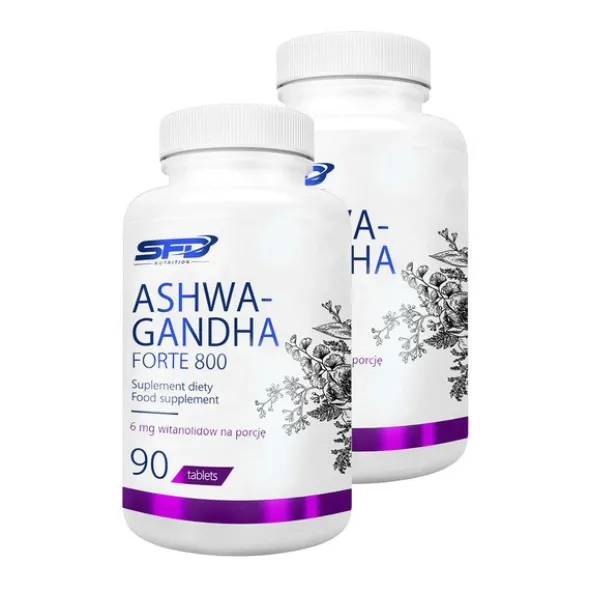 Zestaw 2 x SFD, Ashwagandha Forte 800, tabletki, 90 szt.