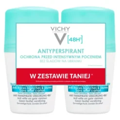 Zestaw 2 x Vichy, antyperspirant w kulce przeciw śladom 48h, 50 ml