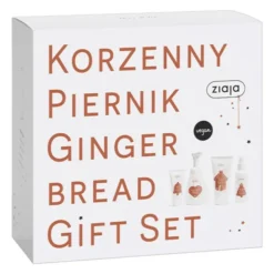 Zestaw, Ziaja Korzenny Piernik, pianka do mycia, 250 ml + mgiełka do ciała, 100 ml + żel pod prysznic, 160 ml + krem do rąk, 50 ml