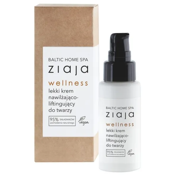 Ziaja Baltic Home SPA Wellness, lekki krem nawilżająco-liftingujący do twarzy, 50 ml