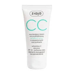 Ziaja CC, wyciszający krem na podrażnioną, wrażliwą skórę z rozszerzonymi naczynkami, 50 ml