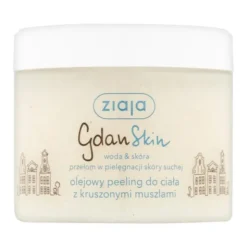 Ziaja GdanSkin, woda&skóra, olejowy peeling do ciała z kruszonymi muszlami, 300 ml