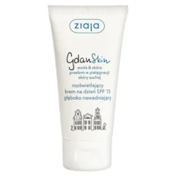 Ziaja GdanSkin, woda&skóra, rozświetlający krem na dzień głęboko nawadniający, SPF 15, 50 ml
