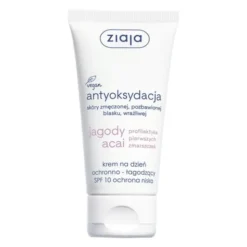Ziaja Jagody Acai, krem na dzień ochronno-łagodzący, SPF 10, 50 ml