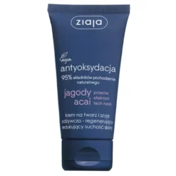 Ziaja Jagody Acai, krem na twarz i szyję odżywczo-regenerujący, 50 ml