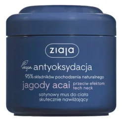 Ziaja Jagody Acai, satynowy mus do ciała skutecznie nawilżający, 200 ml