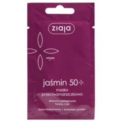 Ziaja, jaśmin w masce przeciwzmarszczkowej 50+, 7 ml