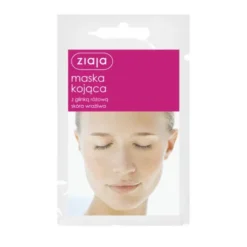 Ziaja, kojąca maska do twarzy z glinką różową, 7 ml