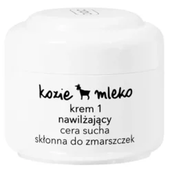 Ziaja Kozie Mleko, krem 1 nawilżający, cera sucha, skłonna do zmarszczek, 50 ml