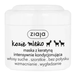 Ziaja Kozie Mleko, maska do włosów, intensywnie kondycjonująca z keratyną, 200 ml