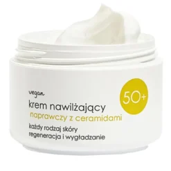 Ziaja 50+, krem nawilżający, naprawczy z ceramidami SPF 6, 50 ml