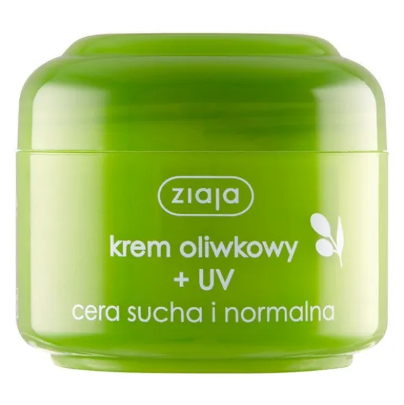 Ziaja, krem oliwkowy + UV, cera sucha i normalna, 50 ml