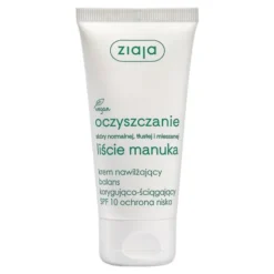 Ziaja Liście Manuka-Oczyszczanie, krem nawilżający, korygująco-ściągający, SPF 10, 50 ml