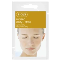 Ziaja, maska anty-stres z glinką żółtą, 7 ml (saszetka)