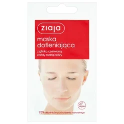 Ziaja, maska dotleniająca z glinką czerwoną, 7 ml (saszetka)