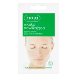 Ziaja, maska nawilżająca z glinką zieloną, 7 ml