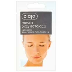 Ziaja, maska oczyszczająca z glinką szarą, 7 ml