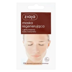 Ziaja, maska regenerująca z glinką brązową, 7 ml (saszetka)