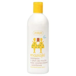 Ziaja Maziajki, szampon + płyn do mycia, lody ciasteczkowo-waniliowe, 400 ml