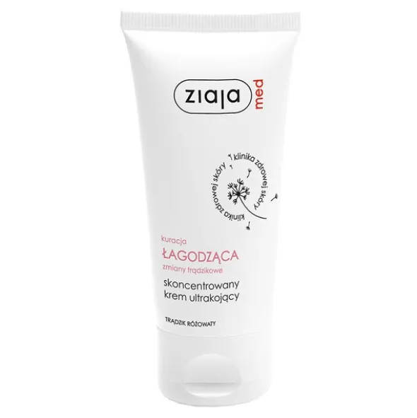 Ziaja Med Kuracja Łagodząca, skoncentrowany krem ultrakojący, trądzik różowaty, 50 ml