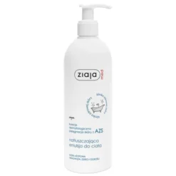 Ziaja Med Kuracja Dermatologiczna Pielęgnacja skóry z AZS, natłuszczająca emulsja do ciała, 400 ml
