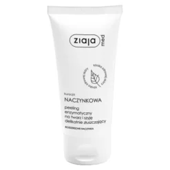 Ziaja Med Kuracja Naczynkowa, peeling enzymatyczny na twarz i szyję delikatnie złuszczający, 75 ml